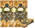Cornhole Game Board Vinyl Skin Wrap Kit - Premium Laminated - Airship Pirate fits 24x48 game boards (GAMEBOARDS NOT INCLUDED)