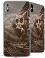 2 Decal style Skin Wraps set for Apple iPhone X and XS The Temple