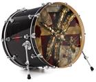 Decal Skin works with most 24" Bass Kick Drum Heads Conception - DRUM HEAD NOT INCLUDED