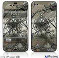 iPhone 4S Decal Style Vinyl Skin - Mankind Has No Time