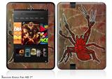 Weaving Spiders Decal Style Skin fits 2012 Amazon Kindle Fire HD 7 inch